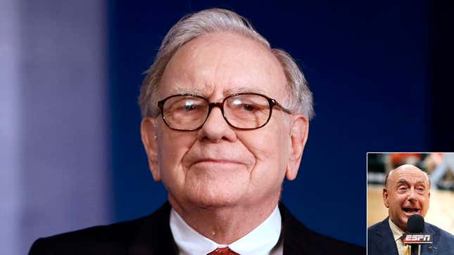 Image for article titled Warren Buffett Offers $1 Billion For Dick Vitale To Shut Up