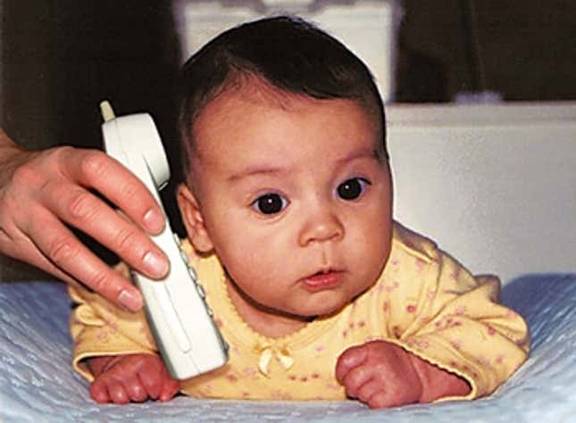 Image for article titled Baby Put On Phone Told Her Parents Hate Her
