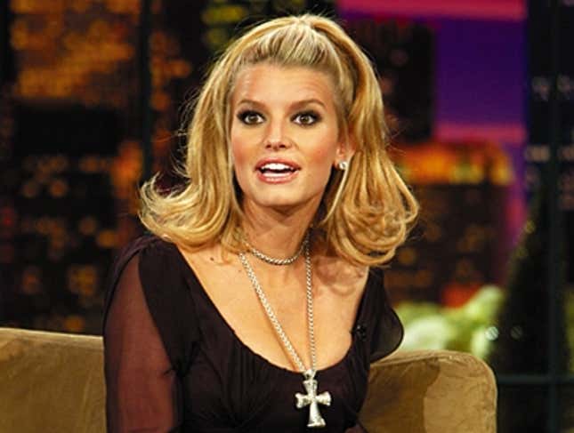 Image for article titled Talk-Show Host Takes Brief Break From Mocking Jessica Simpson To Interview Her