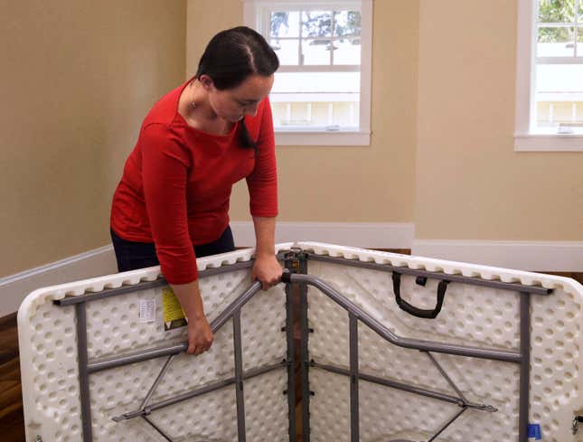Image for article titled Report: There Must Be Some Trick To Unfolding Table Legs