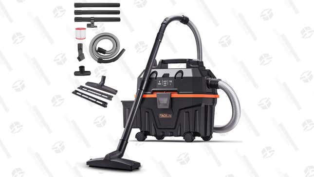 Tacklife 4-Gallon Wet Dry Shop Vac | $64 | Amazon | Clip coupon and use code 15KL5TOV