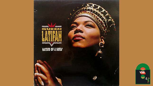 Image for article titled 28 Days of Album Cover Blackness With VSB, Day 6: Queen Latifah&#39;s Nature of A Sista&#39; (1991)