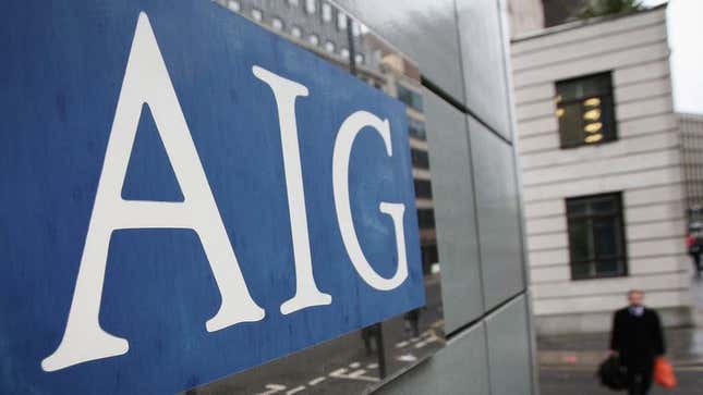 Image for article titled AIG Nearly Blows All The Goodwill Built Up By Wall Street In Recent Years