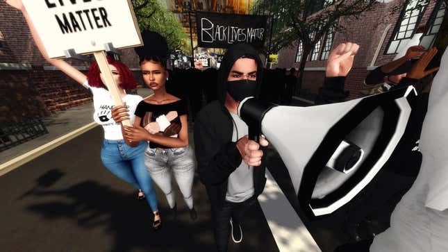 Image for article titled Sims Players Hold Virtual Black Lives Matter Rally