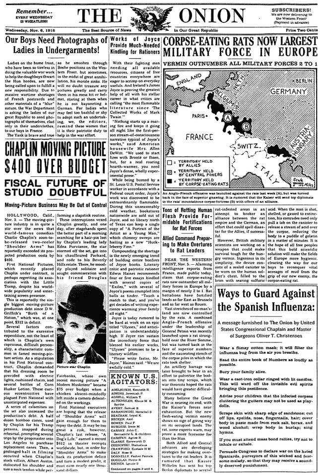 Image for article titled November 6, 1918