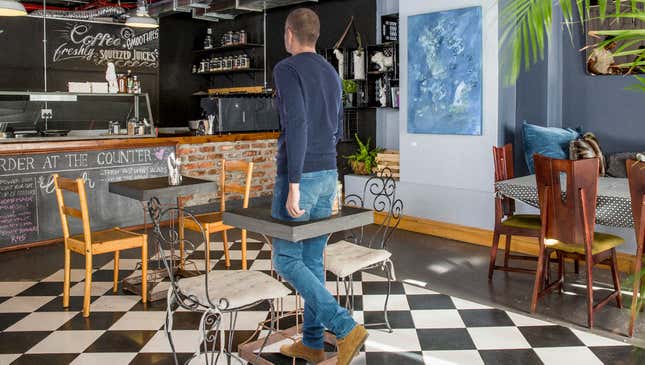 Image for article titled Glitch In Country Allows Citizens To Temporarily Walk Through Tables