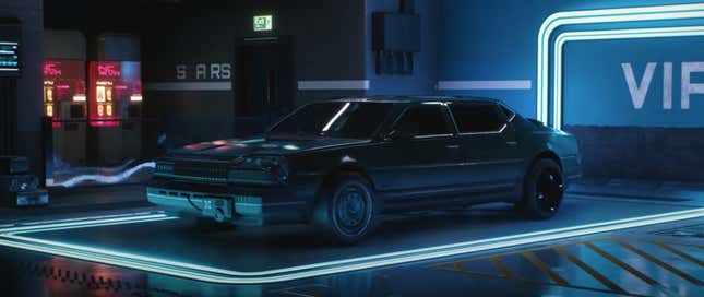 Imagen para el artículo titulado Cyberpunk 2077 tiene algunos diseños de autos realmente alucinantes