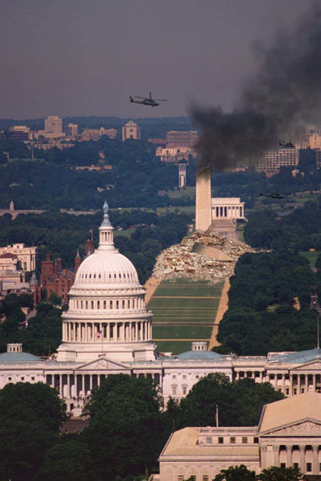 Image for article titled U.S. Counter-Counterterrorism Unit Successfully Destroys Washington Monument