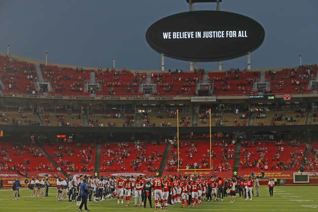 Chiefs fans booed the NFL’s inaugural “Moment of Unity.” Really?