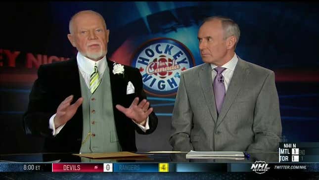 Don Cherry Thinks Women Don't Belong In Male Locker Rooms