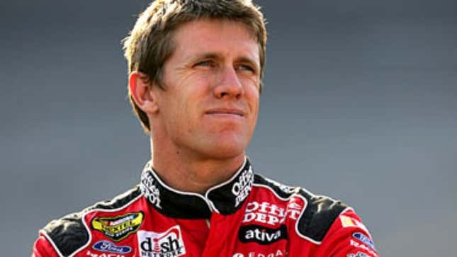 Image for article titled Carl Edwards Does Mournful 'Did Not Finish' Backflip