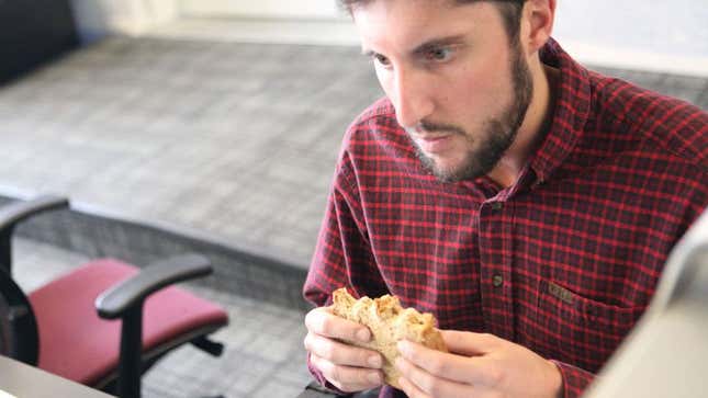 Image for article titled Man Brings Lunch From Home To Cut Down On Small Joys