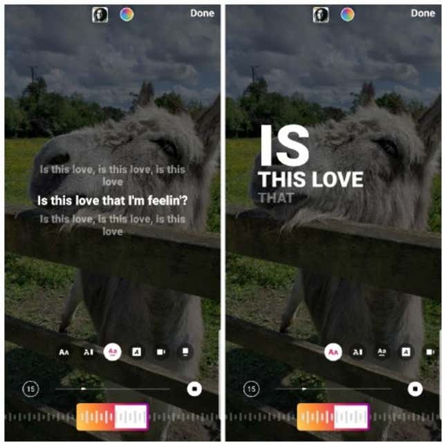 Imagen para el artículo titulado Cómo añadir letras de canciones a tus Instagram Stories