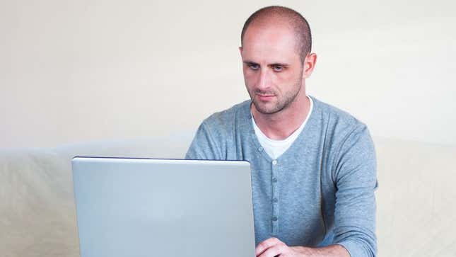 Image for article titled Weird, Creepy Guy Just Hanging Around Same Website All Day Long