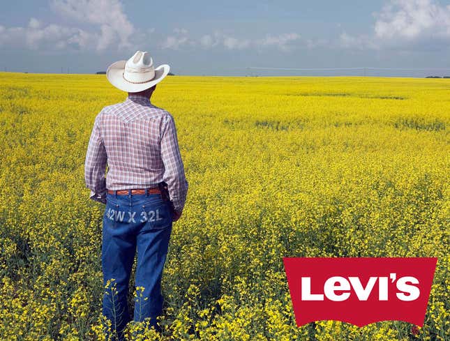 Image for article titled Levi’s Unveils New Line Of Jeans With Size Written Across The Whole Ass