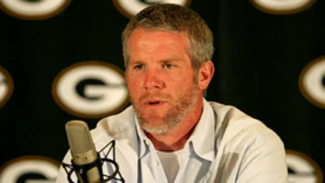 Image for article titled Favre: I&#39;ve Always Had A Passion For Stopping Things, Then Starting To Do Things Again