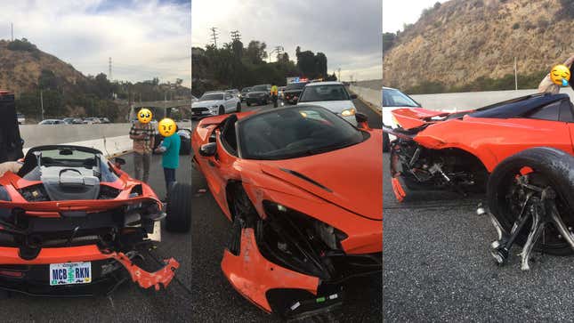 Image for article titled If You Crash A McLaren, Cops Will Air You Out On Social Media