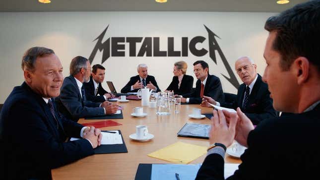 Image for article titled Metallica Board Of Directors Debates Whether New Riff Will Have Negative Impact On Shareholder Value