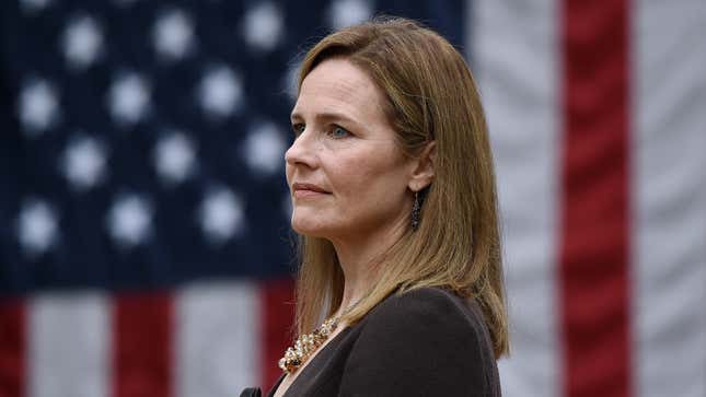 Image for article titled Republicans Argue Referring To Amy Coney Barrett As ‘Trump’s Court Pick’ Carries Deeply Anti-Catholic Undertones