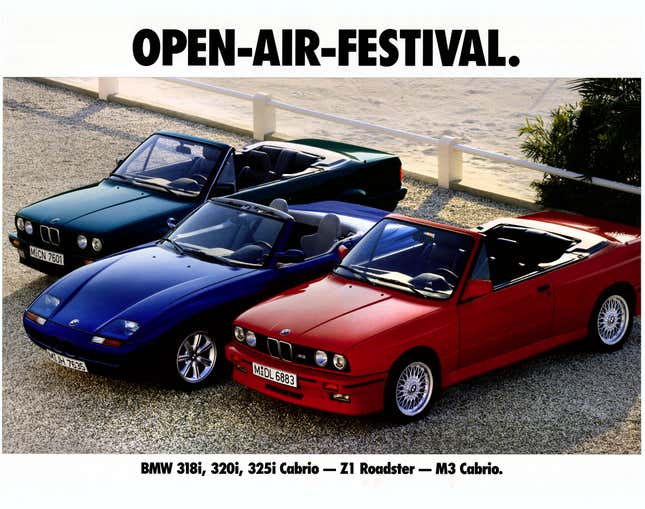 Image for article titled The BMW Z1 Was the Car of a Future We Didn't Deserve