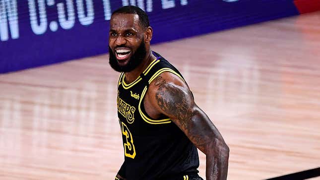 Image for article titled Fourth Championship Win Definitively Proves LeBron James Is An Active NBA Player