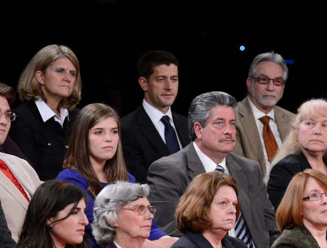 Image for article titled Paul Ryan Sitting Among Undecided Voters At Town Hall Debate