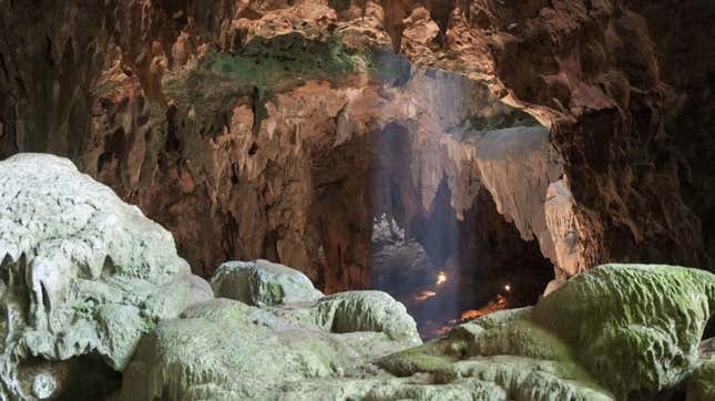 Callao Cave on Luzon Island, Philippines. 