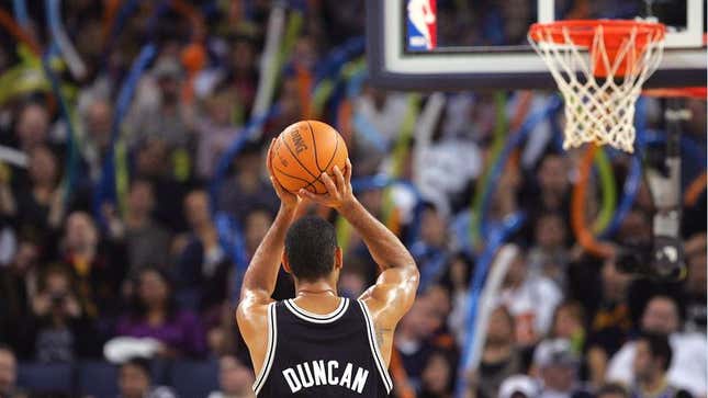Image for article titled Report: Waving Objects Behind Basket Has Only Resulted In 3 Missed Free Throws In NBA History