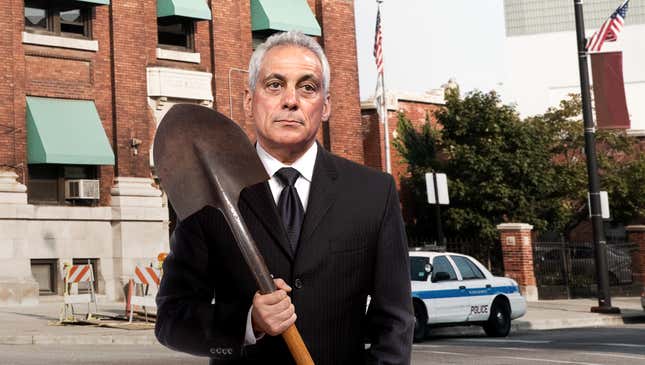 Image for article titled Rahm Emanuel Breaks Ground On New Jason Van Dyke Police Academy