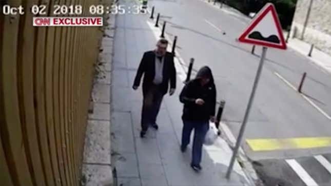Image for article titled Saudi Operative Mortified After Surveillance Footage Reveals He Wore Same Outfit As Khashoggi