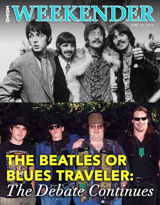 Image for article titled The Beatles Or Blues Traveler: The Debate Continues