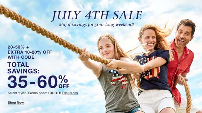 35-60% Off Select Styles + Free Shipping on $75 Orders | Macy’s | Promo code FOURTH