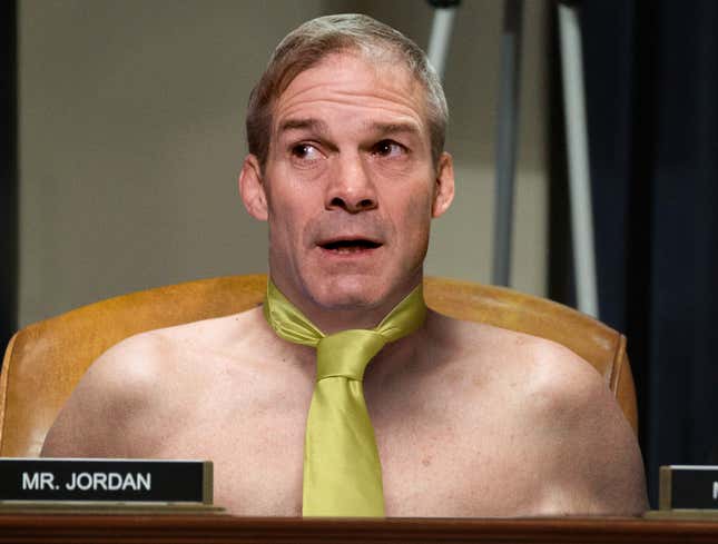 Image for article titled Jim Jordan Arrives In Congress Displaying Even More Casual Look
