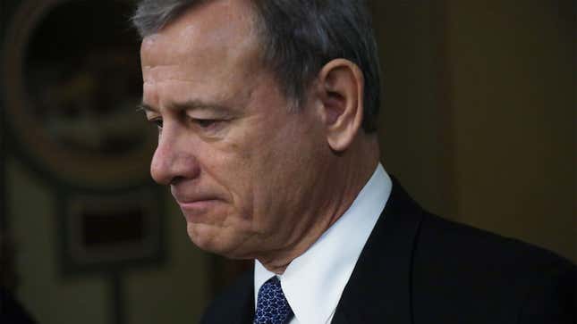 Image for article titled Voices That Always Whispered Founding Fathers’ Intent To John Roberts Now Telling Him To Slaughter U.S. Leaders, Seize Control Of Government