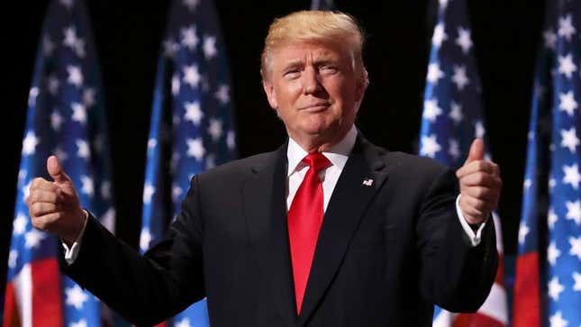 Image for article titled Damning Video Surfaces Of Trump Accepting GOP Nomination For President