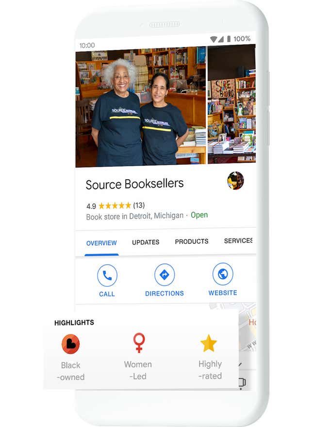 Imagen para el artículo titulado Google Maps permitirá identificar un negocio como propiedad de negros (además de dirigido por mujeres y LGBT-friendly)