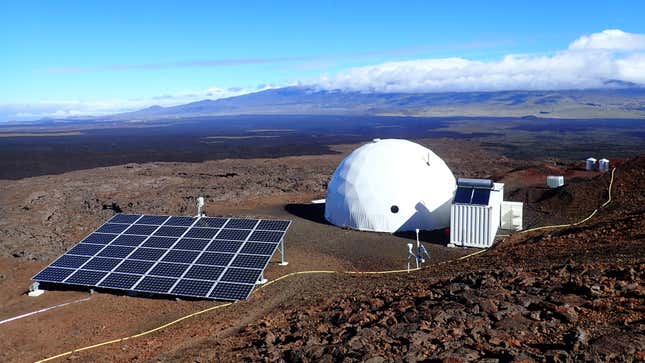 The lunar and Martian analog base sits 8,200 feet up Moana Loa.