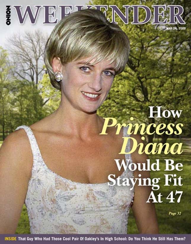 Image for article titled How Princess Diana Would Be Staying Fit At 47