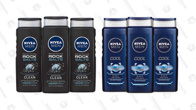 NIVEA Men DEEP Rock Salts Body Wash | $6 | Amazon | Subscribe &amp; Save
NIVEA Men DEEP Cool 3-in-1 Body Wash | $6 | Amazon | Subscribe &amp; Save