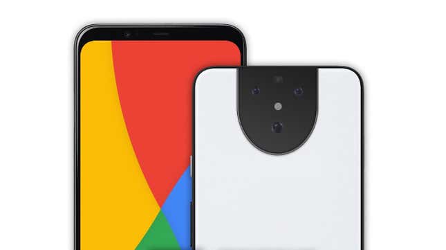 Imagen para el artículo titulado Si este es el Pixel 5, es el teléfono más feo que ha hecho Google hasta ahora