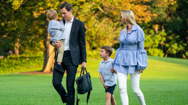 Image for article titled A Year in Excitable Daily Mail Headlines About Ivanka and Jared Walking From Their Home to Their Car