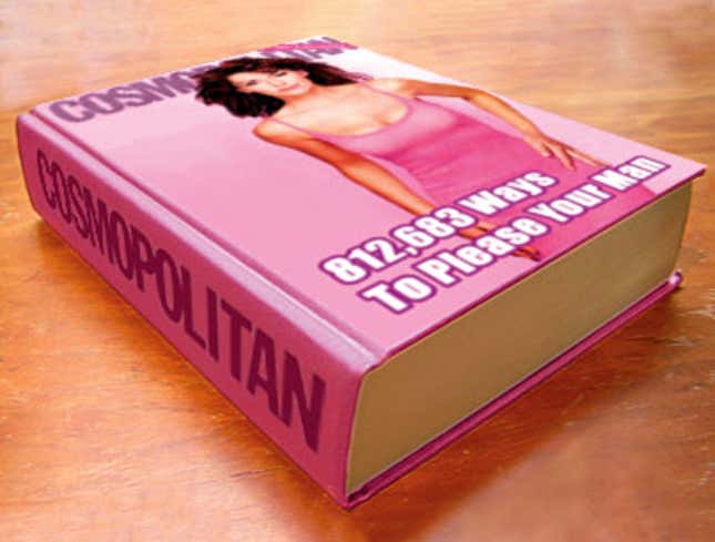 Image for article titled Cosmopolitan Releases 40-Year Compendium: 812,683 Ways To Please Your Man