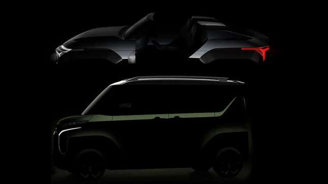 Image for article titled Mitsubishi Teases What Looks Like A Kei Car Concept And A Turbine-Powered Dune Buggy Concept For Tokyo