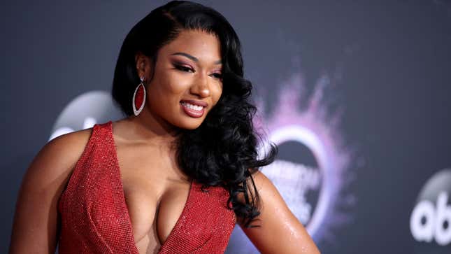  Megan Thee Stallion attends the 2019 American Music Awards at Microsoft Theater on November 24, 2019 in Los Angeles, California.