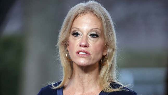 Image for article titled ‘I Have Four Young Children,’ Says Kellyanne Conway In Most Disturbing Public Statement To Date