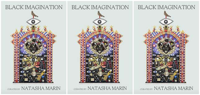Vanessa German’s “Altar” on the cover of Black Imaginations by Natasha Marin.