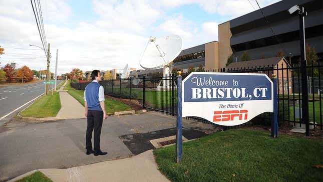 Image for article titled Sports Fan Swings By ESPN Headquarters To Check Latest Scores