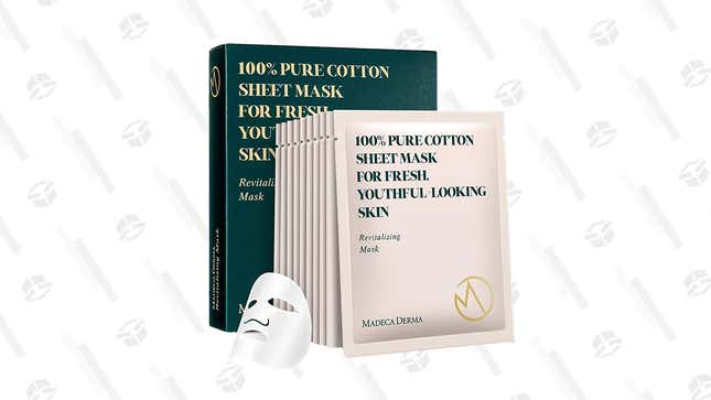Madeca Derma 10-Pack 100% Cotton Sheet Masks | $12 | Amazon | Clip coupon
