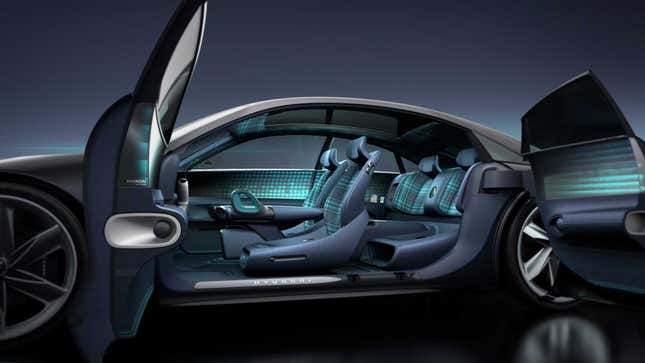 Imagen para el artículo titulado Hyundai presenta un precioso automóvil eléctrico que cambia el volante por joysticks