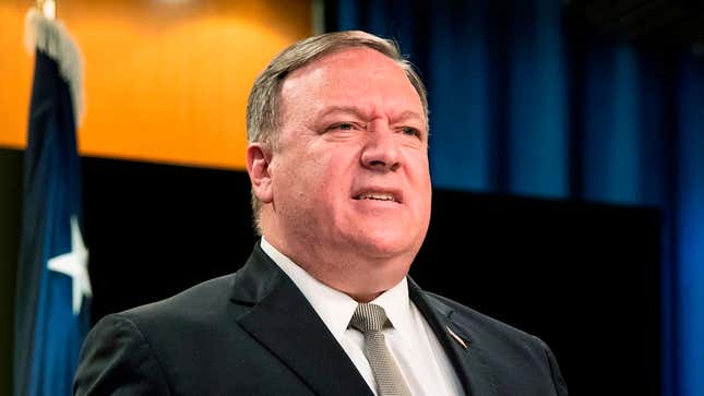 U.S. Secretary of State Mike Pompeo at the State Department in Washington D.C. on July 1, 2020.